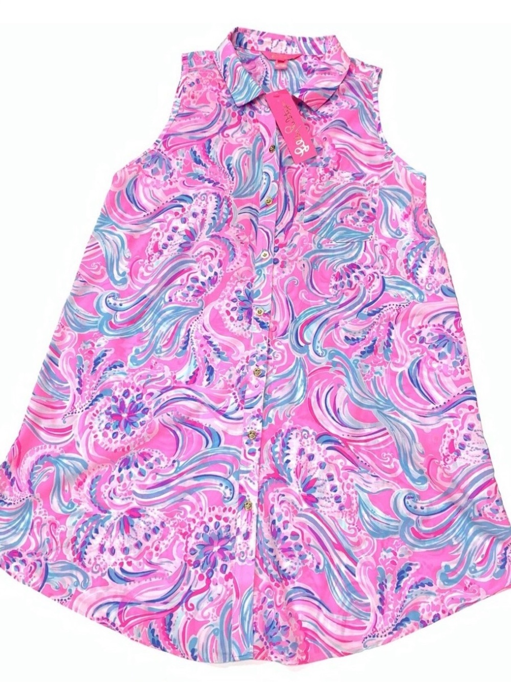 Lilly Pulitzer Button Front Cover Up Sz S